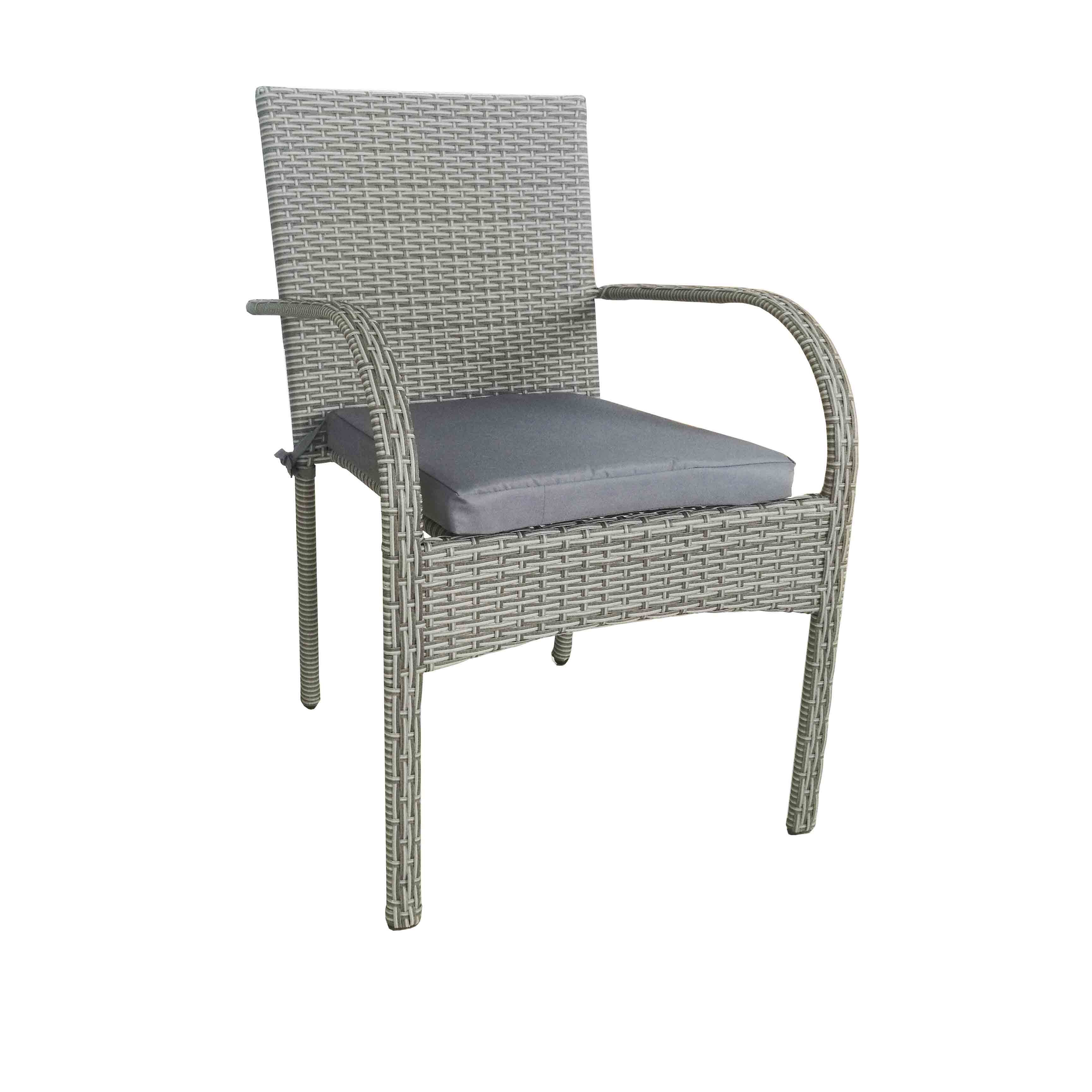 JJC3190 Steel rattan stackable dinning chair Featured Image