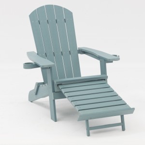 KCWS-DL02 Folding Adirondack Chair with Hiding Ottoman