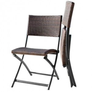 JJC214W 등나무 효과 접이식 의자