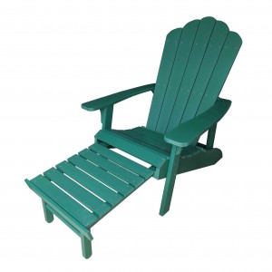 JJC14505 PS الخشب كرسي آديرونداك مع مسند للقدمين