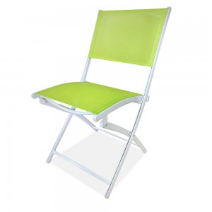 JJC401 Aluminum texitlene folding chair