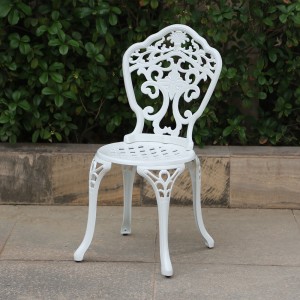 JJC18029 Stuhl aus Aluminiumguss in Orchideenform