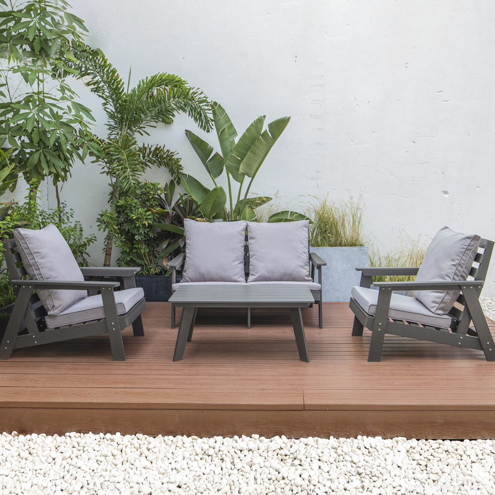 JJPSS-01 Outdoor Garden Furniture Set with Modern Design Polystyrene Material Featured Image