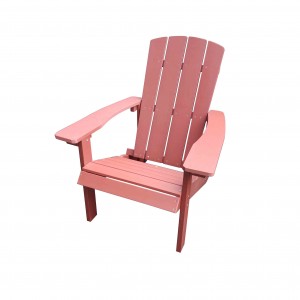 JJ-C14501-RED-GG PS wood Adirondack chair