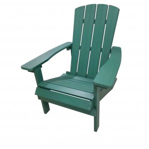 JJ-C14501-GRN-GG PS wood Adirondack chair
