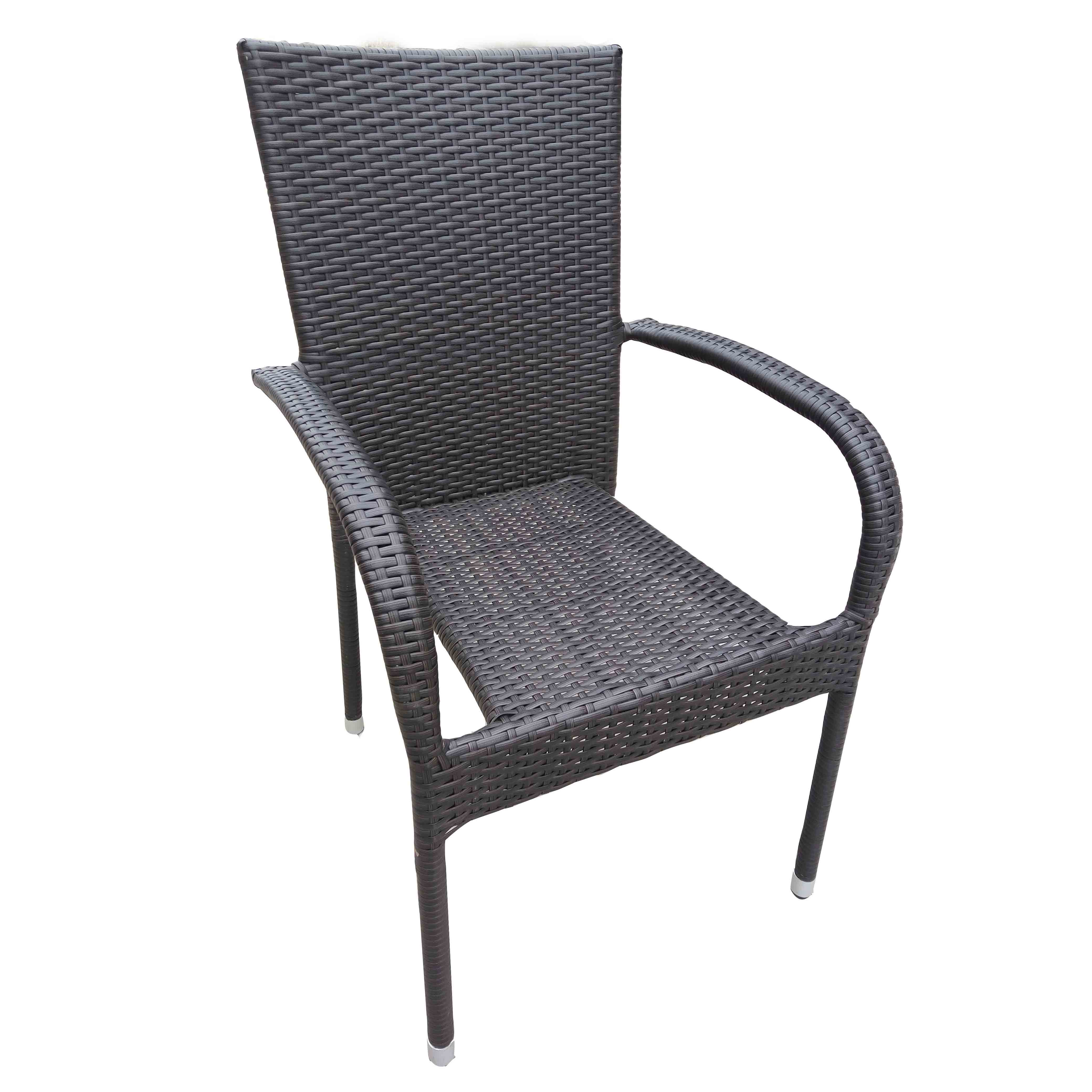 JJC1013W Steel rattan stackable dinning chair Featured Image