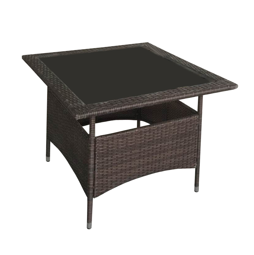 JJT3176G Steel frame outdoor rattan table Featured Image