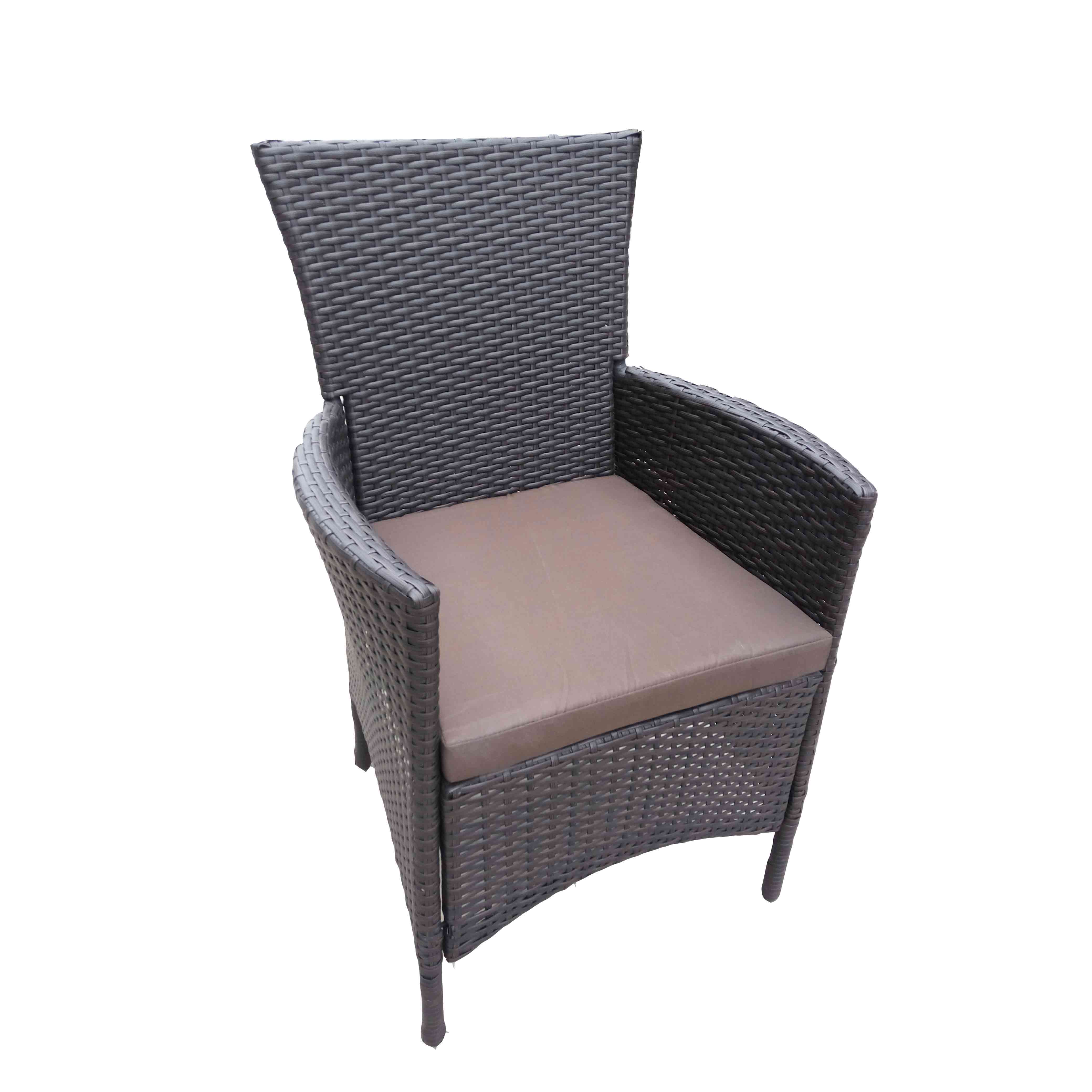 JJC3005 Steel Frame Stacking Wicker dinning Chair Featured Image